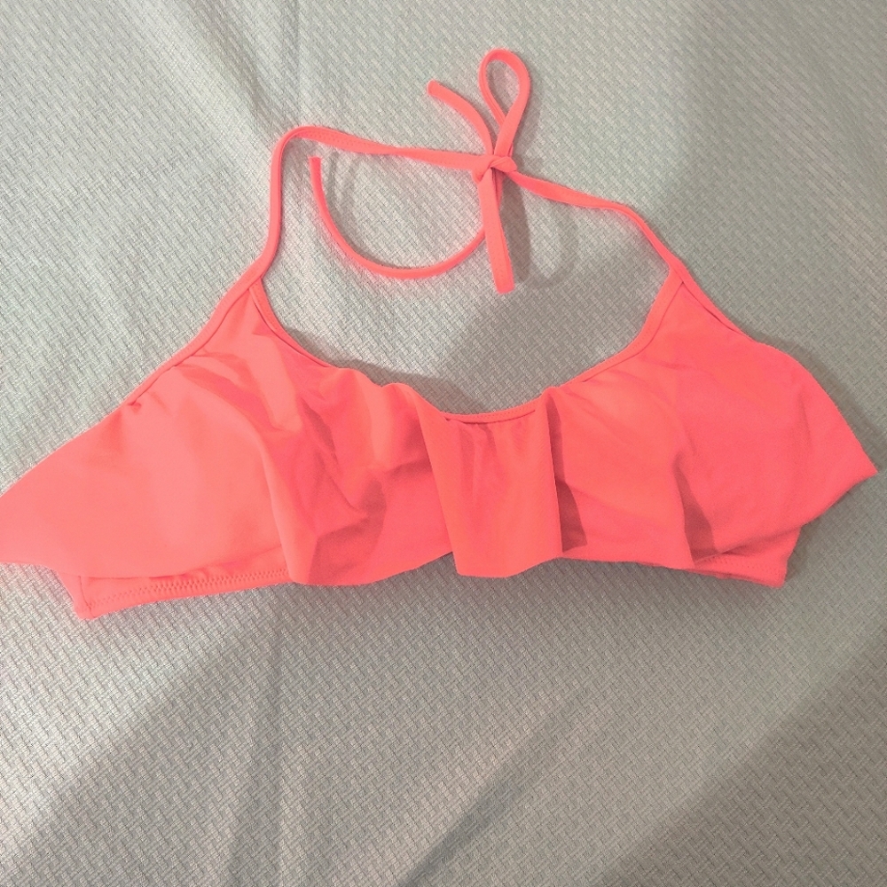 Victoria's Secret bright orange neon swim top